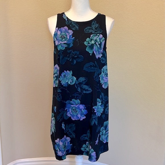 NEW LOFT Floral Sleeveless Dress S Petite - Picture 1 of 11